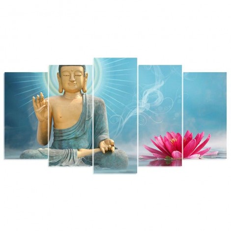 Boeddha - Lotusbloem, 5 Luiken