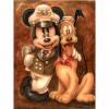 Mickey Mouse & Pluto, Diamond Painting