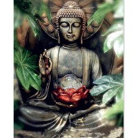 Boeddha - Lotusbloem, Dia...