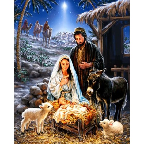 De Geboorte Van Jesus, Diamond Painting
